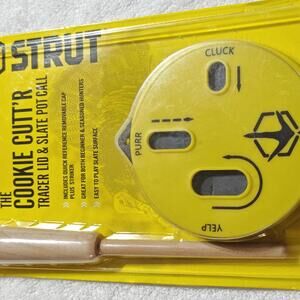 HS Strut® COOKIE CUTT'R Tracer Lid & Slate Pot Turkey Call Easy Play Surface
